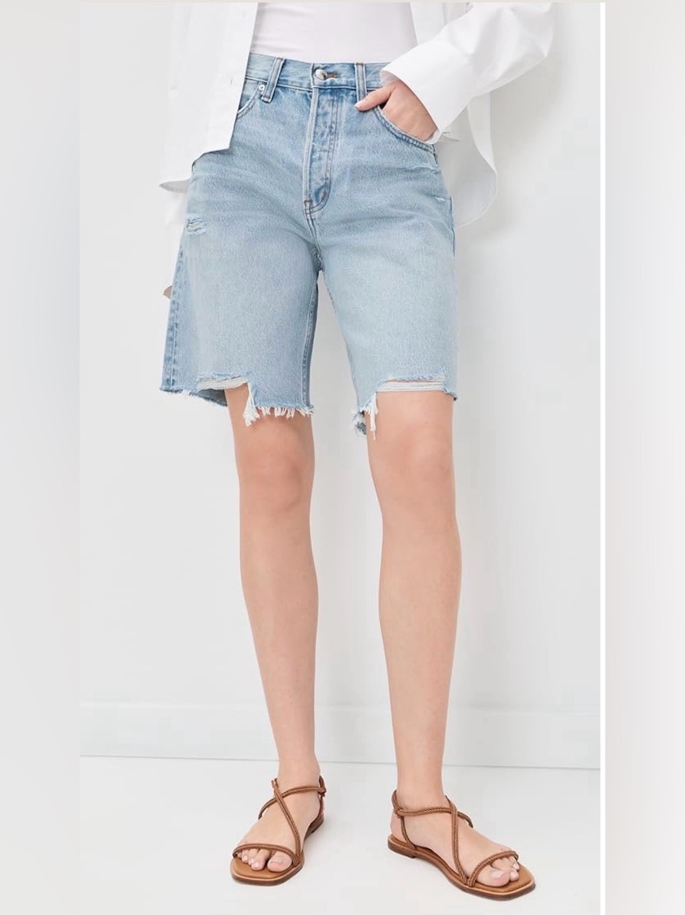 Madewell The Essex Long Baggy Shorts